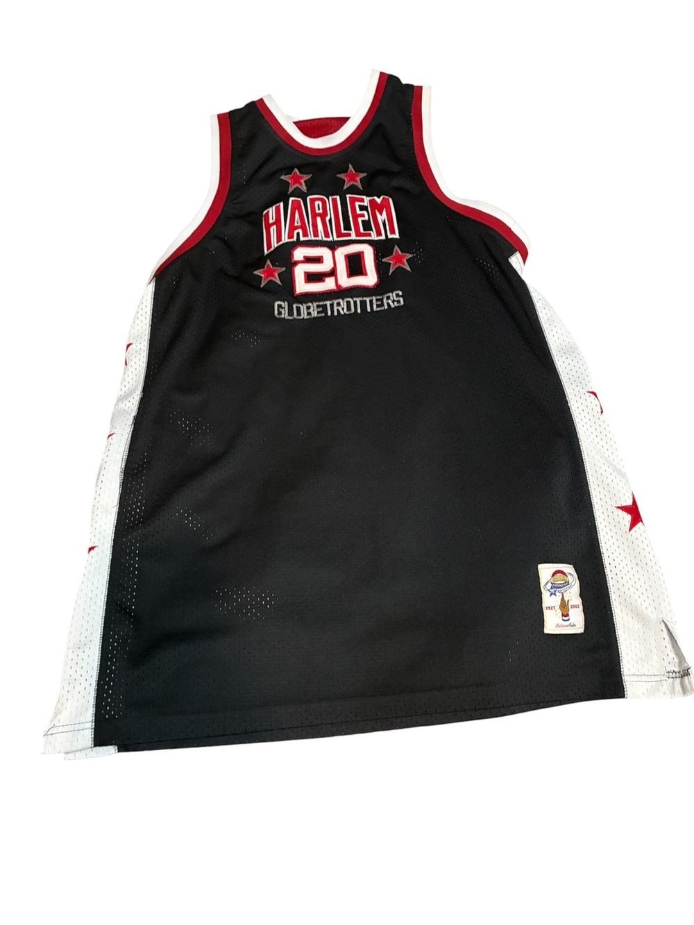 FUBU Black, White & Red Harlem 20 Basketball Jersey